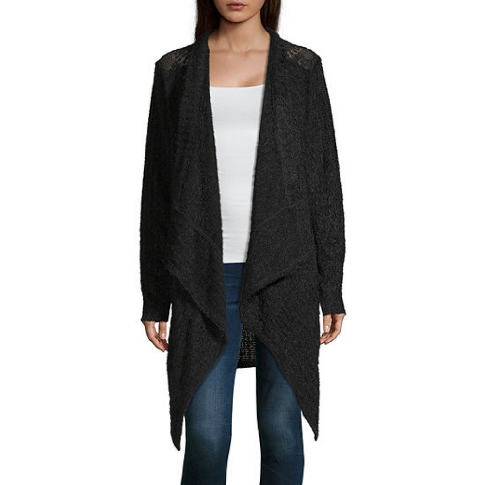 Artesia Womens Long Sleeve Open Front Cardigan